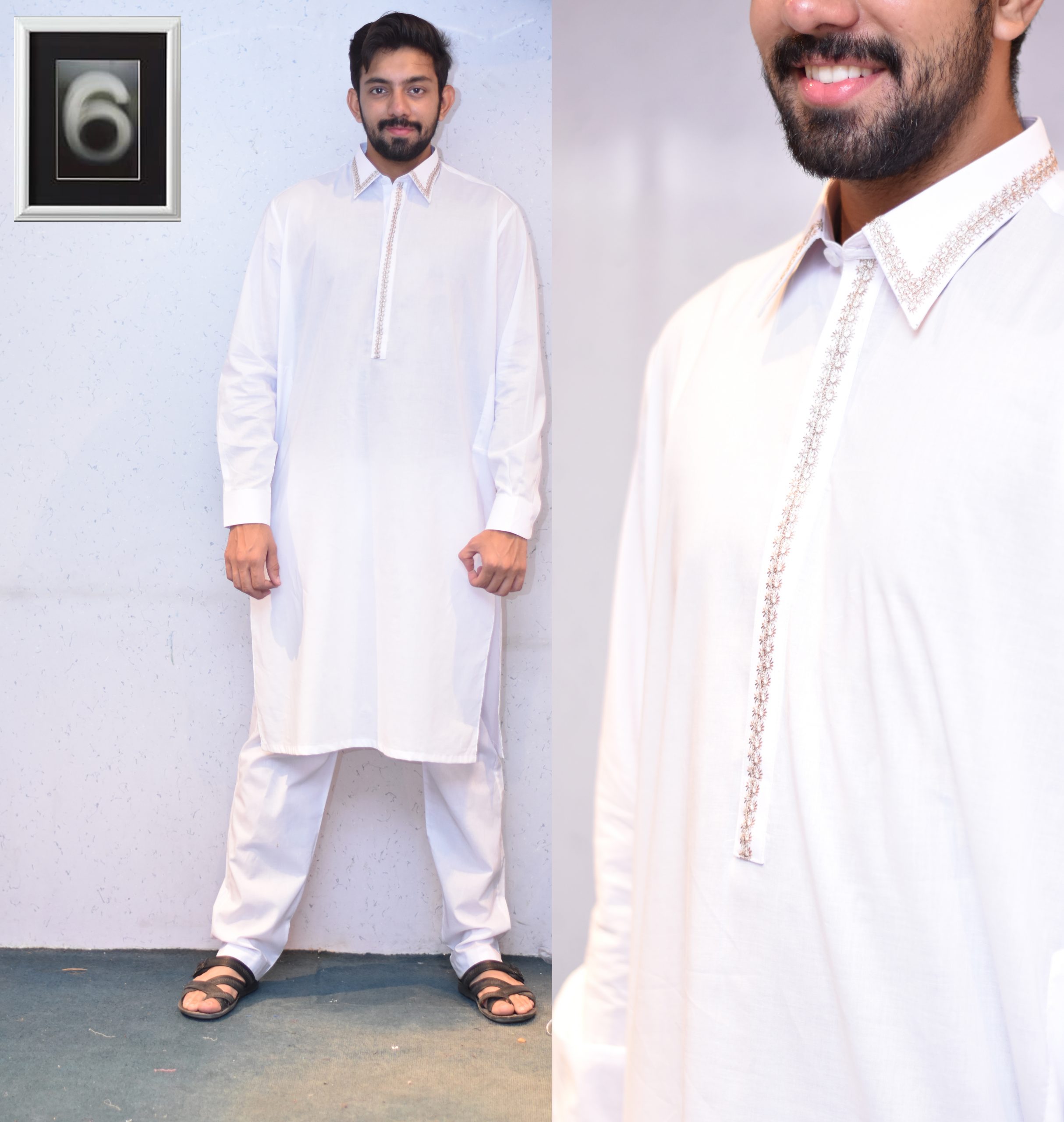 white shalwar kameez design for man