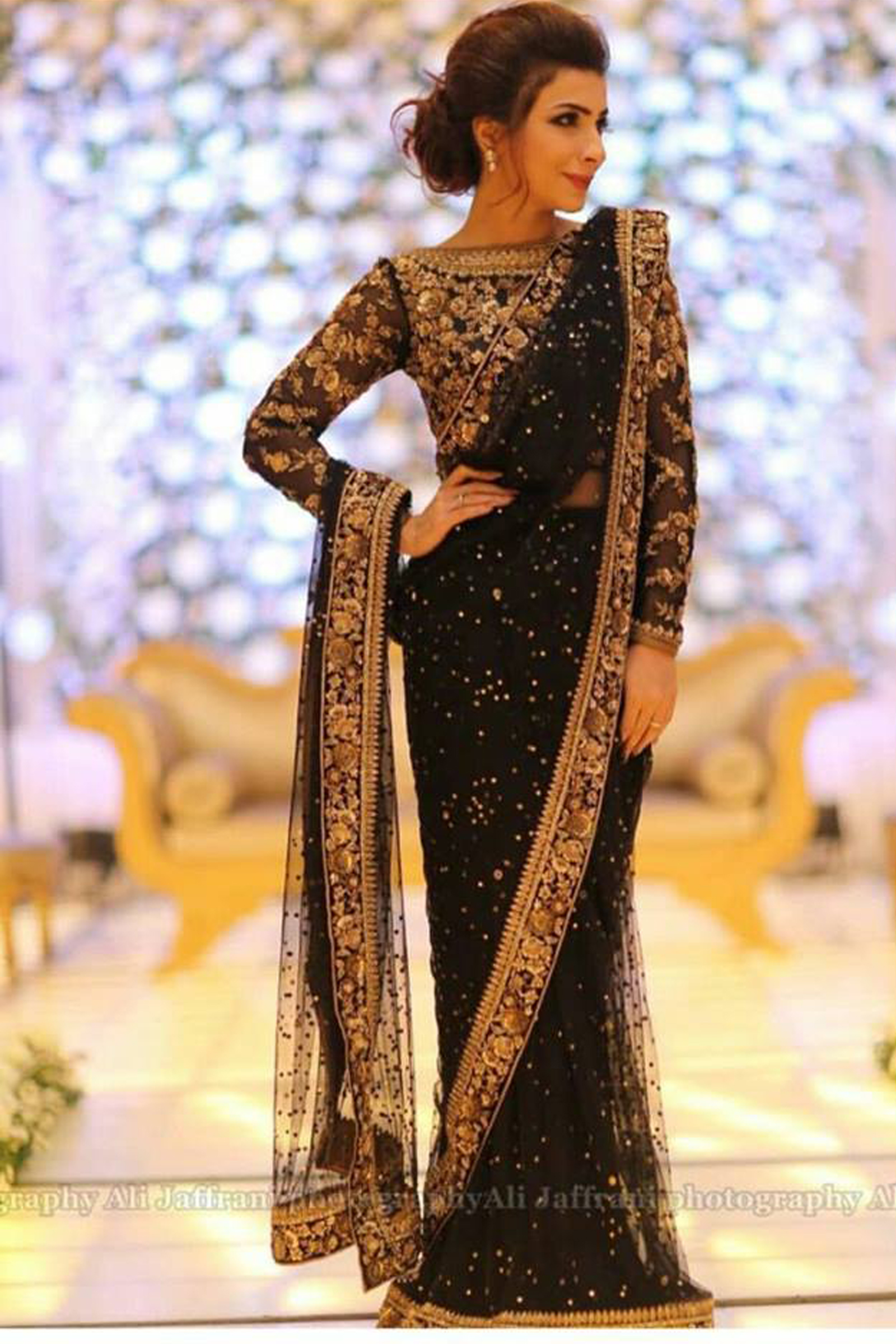 black party wear pakistani dresses