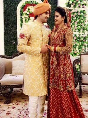 red bridal dresses pakistani