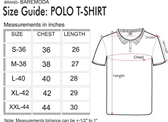 T Shirt Measurement Chart India