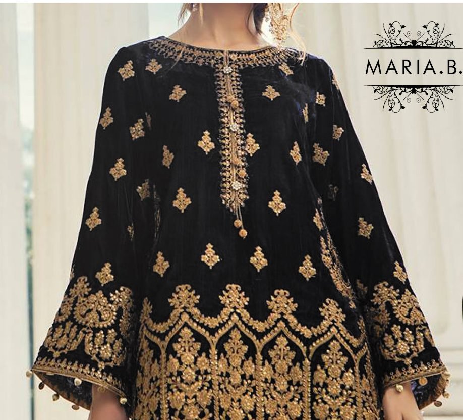maria b velvet dresses