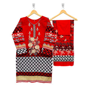 Red Color 3pc Ladies wholesale salwar kameez UK