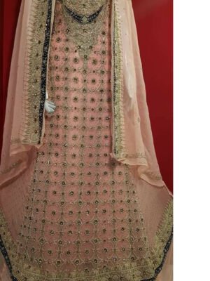 Custom Made LUXURY Bridal Pink Dress CODE: Bride-0200
