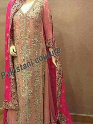 Custom Made LUXURY Bridal Pink Dress CODE: Bride-0119