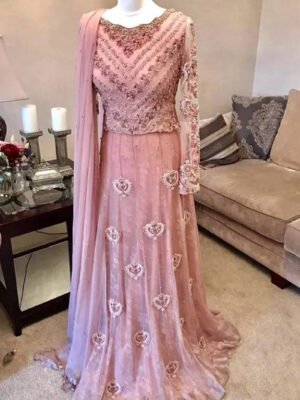 Custom Made LUXURY Bridal Pink Dress CODE: Bride-0120