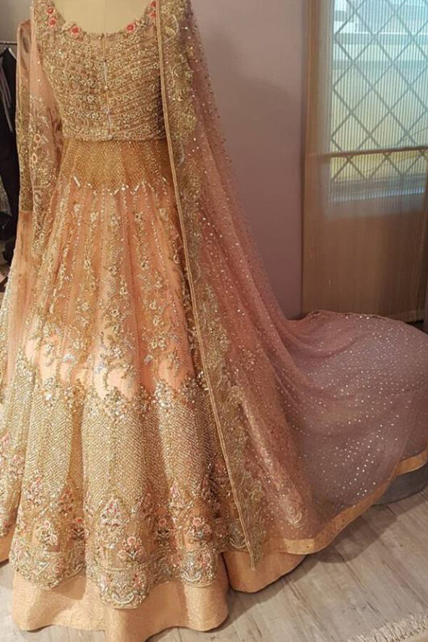 Custom Made LUXURY Bridal Pink Dress CODE: Bride-0106