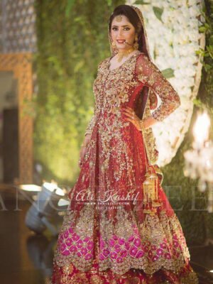 Custom Made LUXURY Bridal Pink Dress CODE: Bride-0135