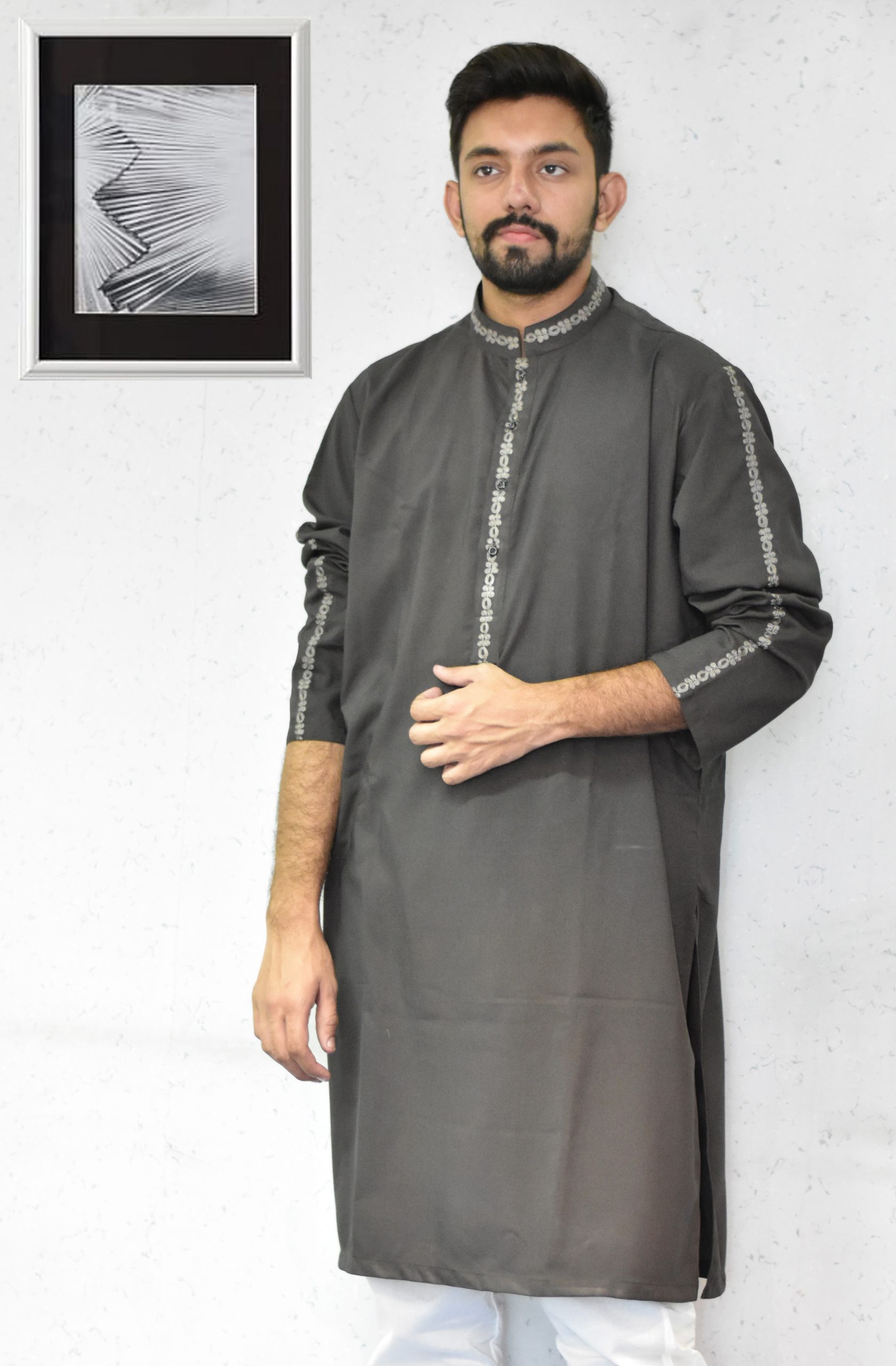 Dark Brown Kurta Shalwar for Men - Offering Global Delivery – Muraqsh