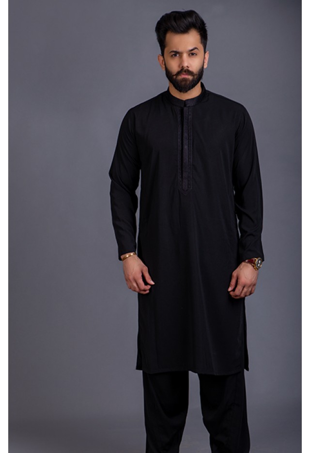 Buy online mens salwar kameez in black color 2019 collection