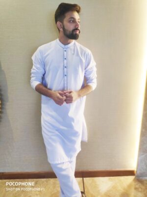 Men's Salwar Kameez White