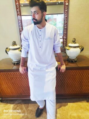 White Shalwar Kameez men