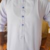 Men's White Kurta Pajama Code: EMK-58 - Image 2