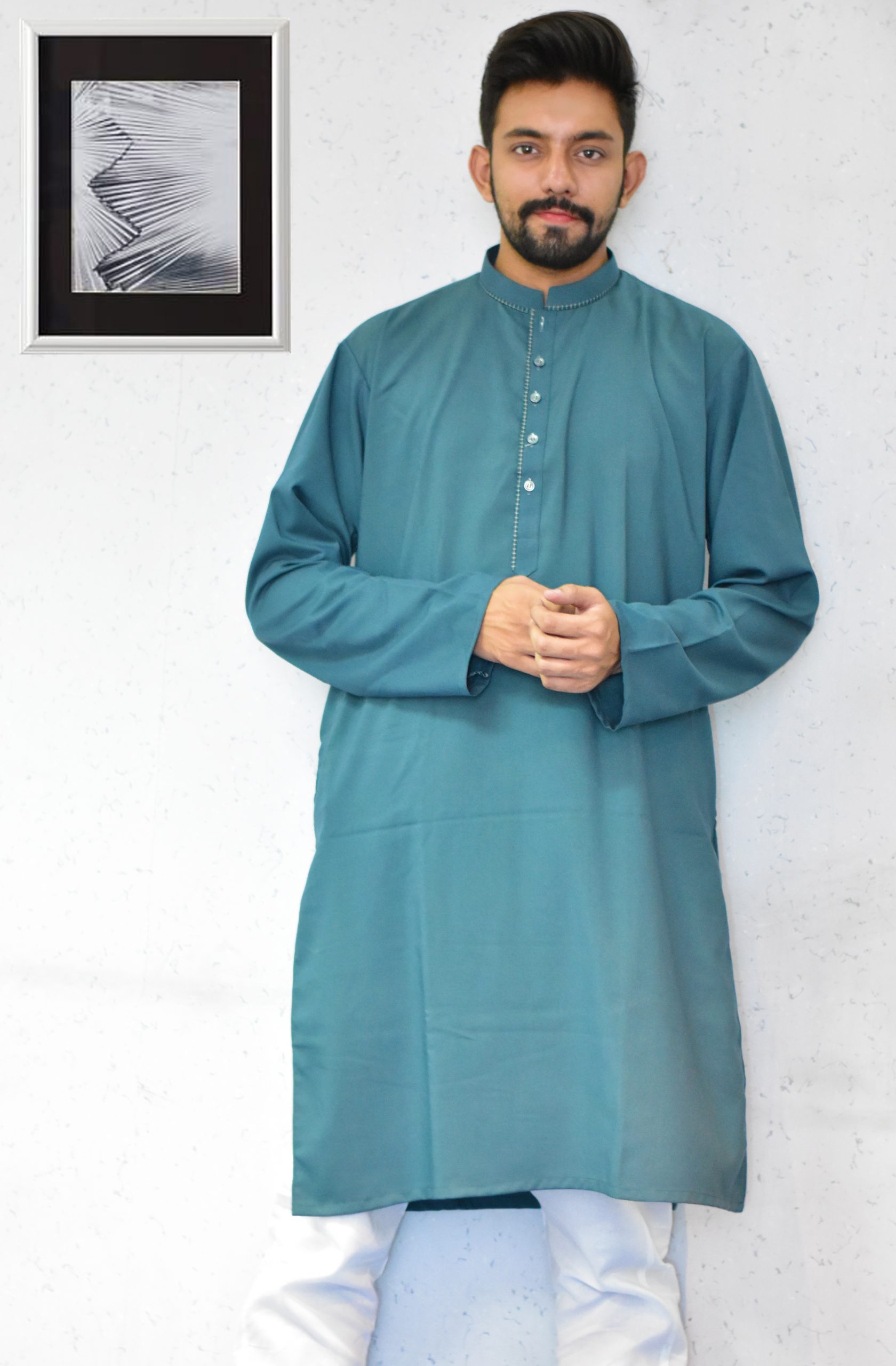 blue shalwar kameez mens