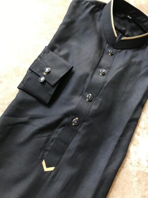 Men’s Black Kurta Pajama Code: EMK-78