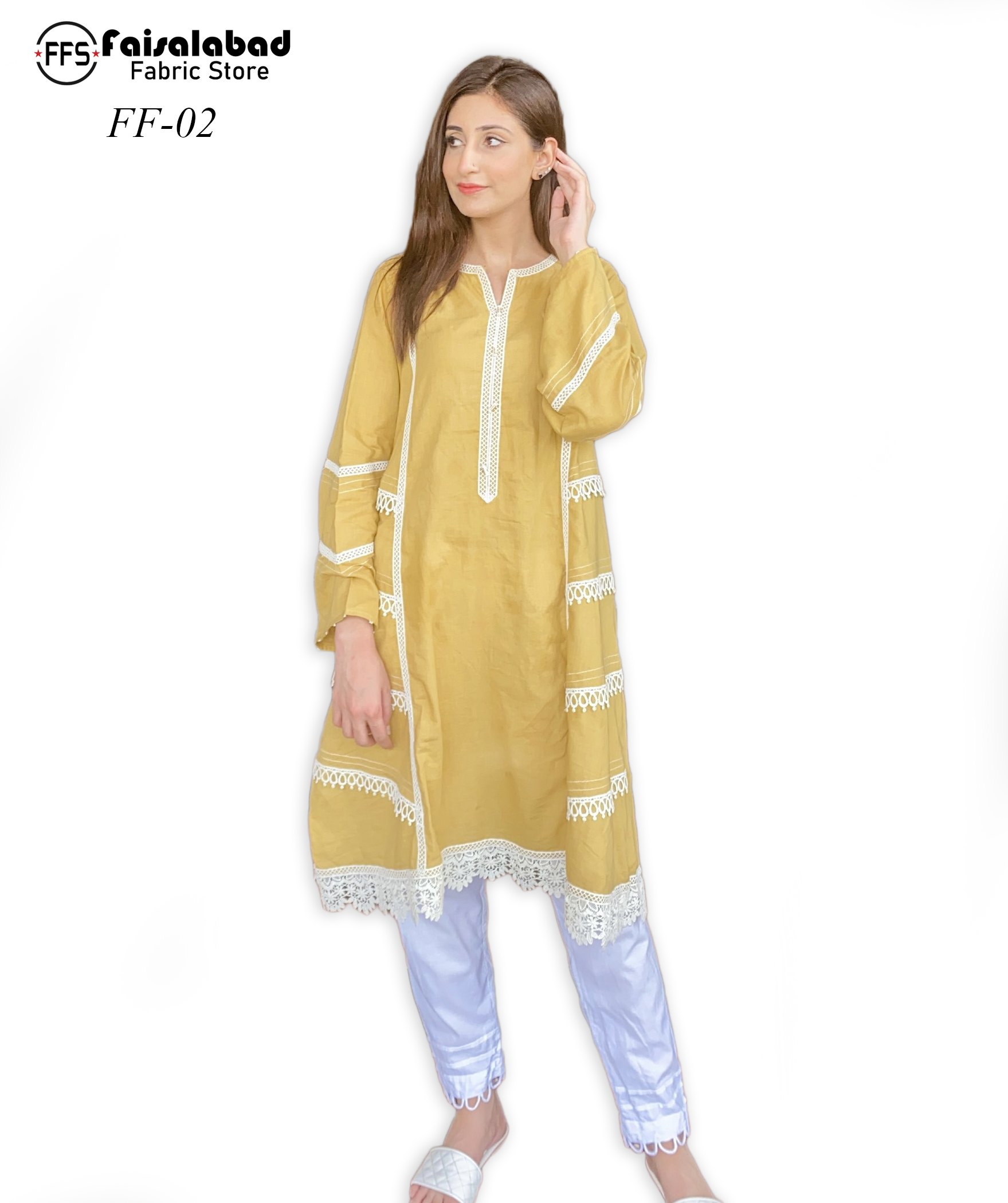 Embroidered Georgette Stitched Pakistani Kurtis Kr04450958