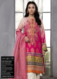 embroidered lawn suits with chiffon dupatta