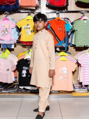 100 Percent Cotton Kids Shalwar Kameez Code: FF-BOYS-10