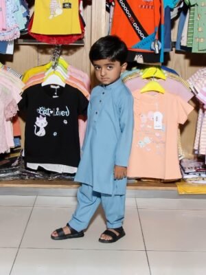 100 Percent Cotton Kids Shalwar Kameez Code: FF-BOYS-04