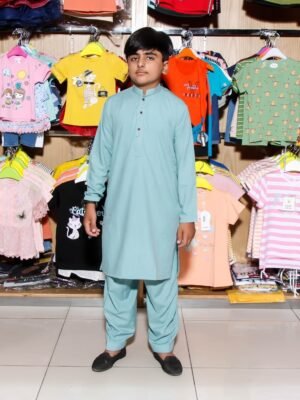100 Percent Cotton Kids Shalwar Kameez Code: FF-BOYS-05