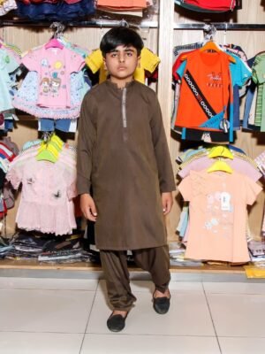 100 Percent Cotton Kids Shalwar Kameez Code: FF-BOYS-07