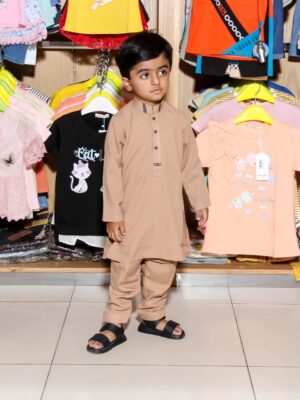 100 Percent Cotton Kids Shalwar Kameez Code: FF-BOYS-08