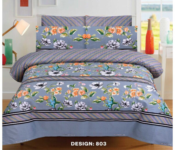 High Quality 3Pcs Percale Cotton BedSheet Design-6