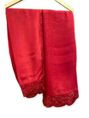 Red Color Ready To wear Stitched Organza Pakistani Shalwar kameez With Hand Made & sequence embroidery Code: FS-16