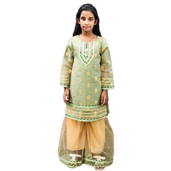 Kids white colour sharara