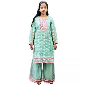 Kids anarkali suit with sharara