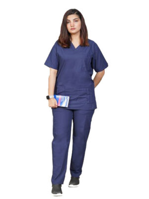 navy blue scrub suit