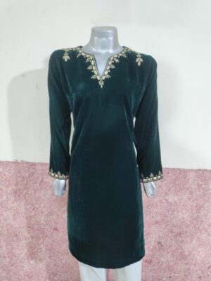 pakistani velvet suit design