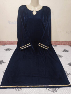 Indo Western Brown Ladies Velvet Gown, Stitched at Rs 1700 in Indore