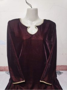 maroon velvet maxi