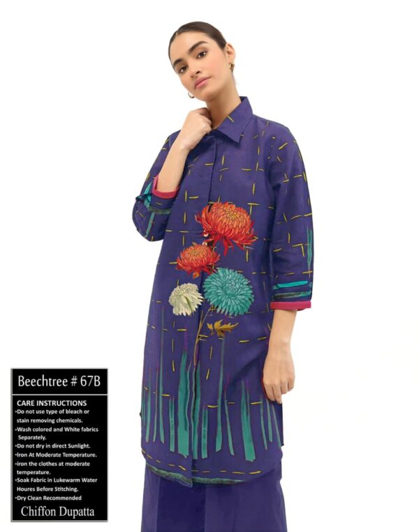 Dark Blue Colored Beechtree lawn suit replica