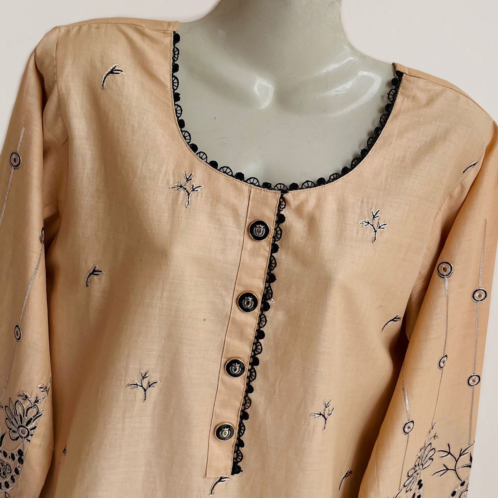 Maiza Sand Pakistani 2 piece lawn suit wholesale