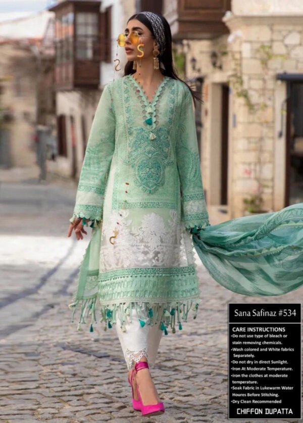 Pakistani lawn cotton dress material wholesale