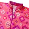 Collar Neckline Design In Pink Color