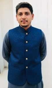 Men Pakistani Waistcoat in blue color