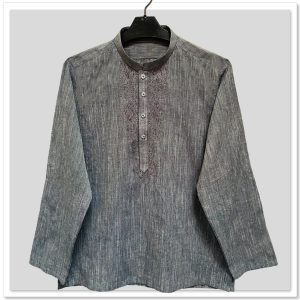 Grey Men's Short Kurta Wholesale