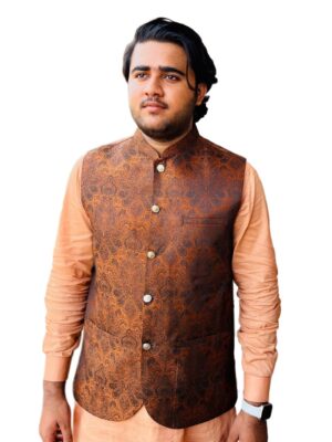 Bronze Pakistani Waistcoat