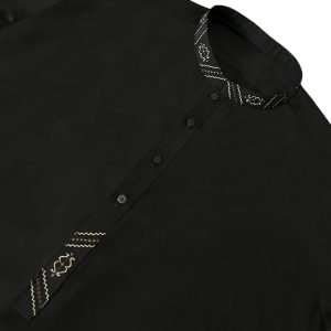 Black Color Embroidered Men’s Salwar Kameez
