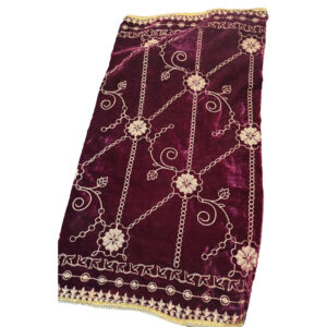 Maroon Color Embroidered Designer Shawl