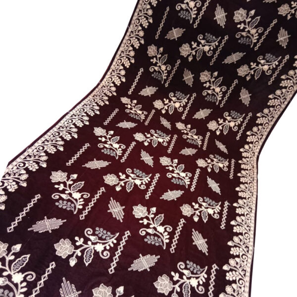 Maroon Color Pakistani Velvet Shawl For Women