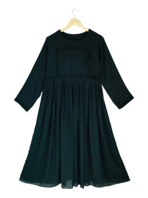 Black Color Georgette Maxi Dress