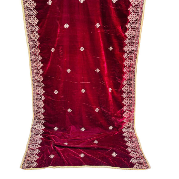 Maroon Color Velvet Wholesale Ladies Shawl