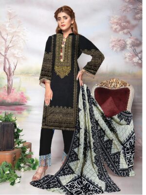 Black Color Dhanak Suit