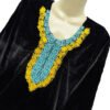 Black Pakistani Embroidered Velvet Kurti