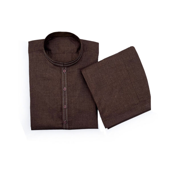 Crater Brown Color Men Shalwar Kameez