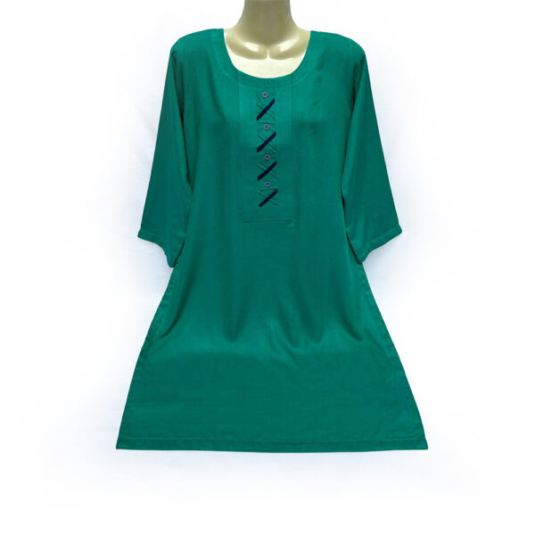 Dark Aqua Wholesale Readymade Karandi Kurti