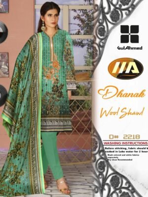 Forest Green Color Dhanak Suit